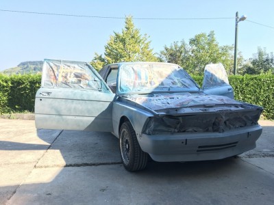 Po šprickitu in &quot;markirni&quot; barvi